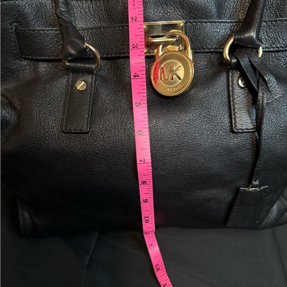 Michael Kors Black Leather Tote Bag - Picture 8 of 9